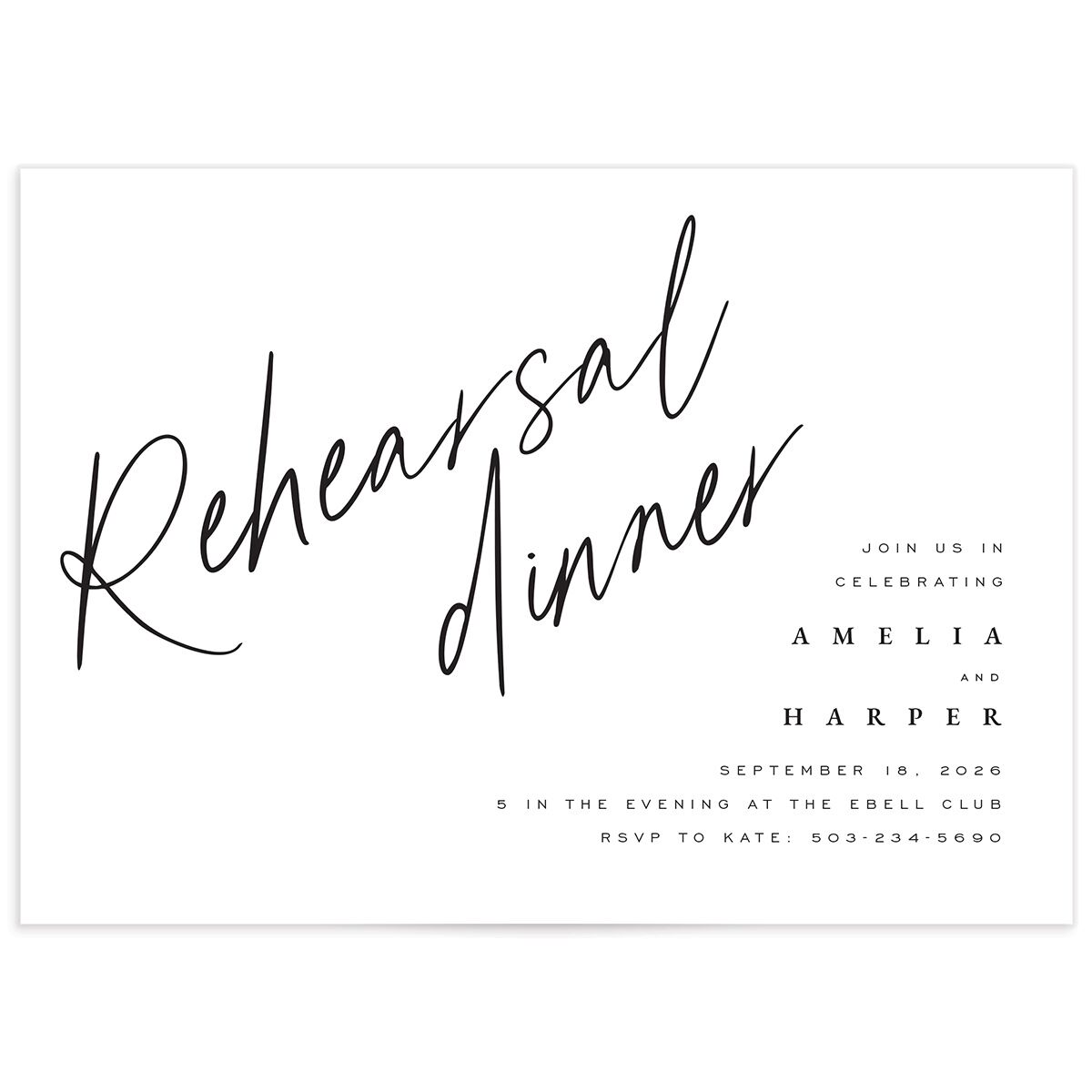 You Are Mine Rehearsal Dinner Invitations