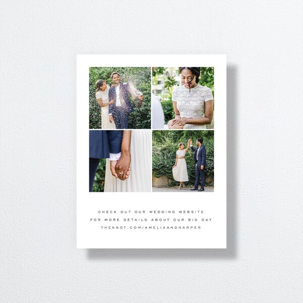 You Are Mine Save the Date Petite Cards Pure White Signature smooth No Standard