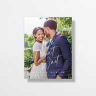 You Are Mine Save the Date Petite Cards Pure White Signature smooth No Standard