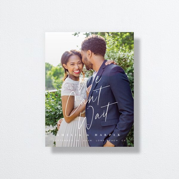 You Are Mine Save the Date Petite Cards Pure White Signature smooth No Standard