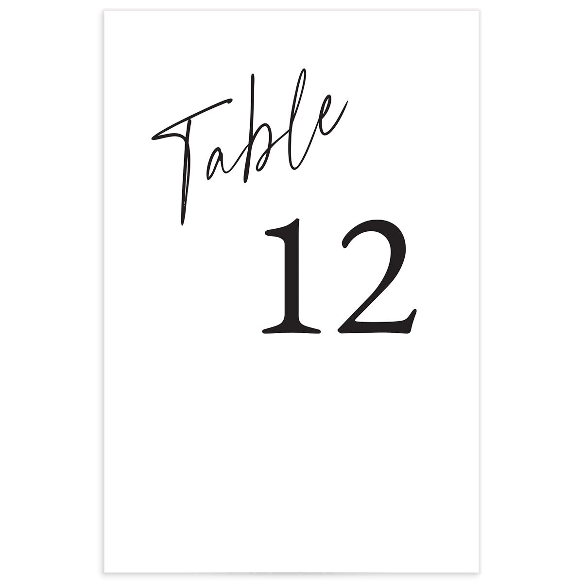 You Are Mine Table Numbers