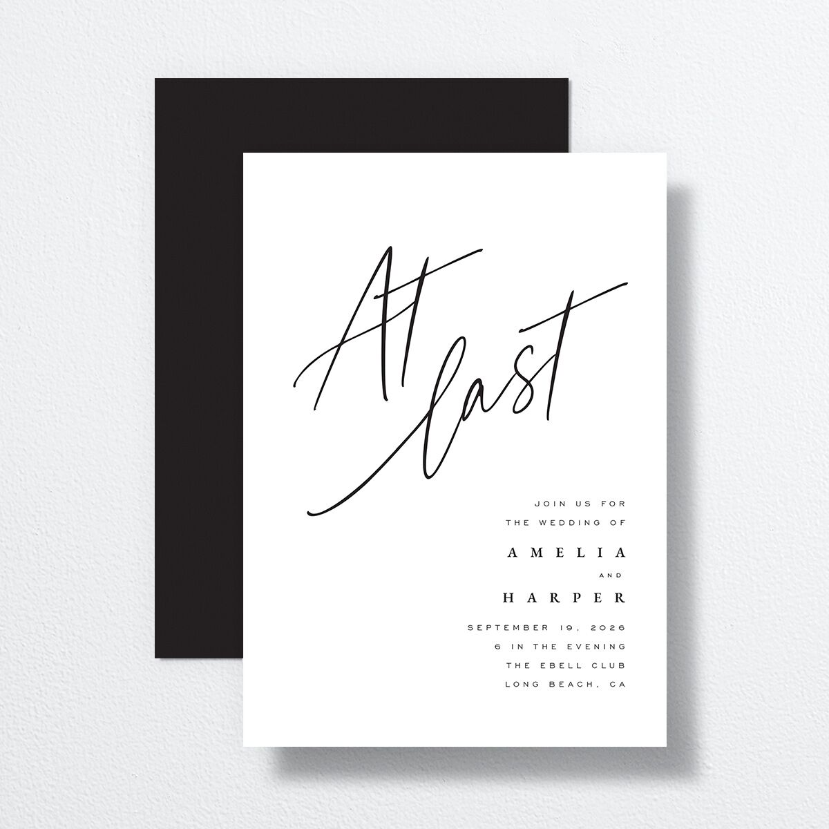 You Are Mine Wedding Invitations Pure White Signature No Standard