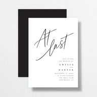 You Are Mine Wedding Invitations Pure White Signature No Standard