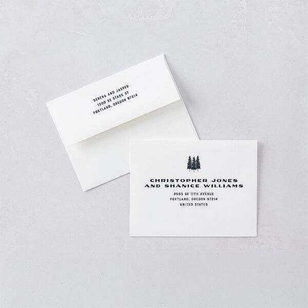 Mountain Park Poster Save the Date Petite Cards Meadow Signature smooth Blank No Standard