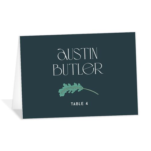 Climbing Leaves Place Cards Eucalyptus Recycled