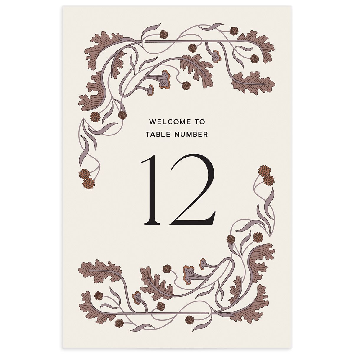 Climbing Leaves Table Numbers