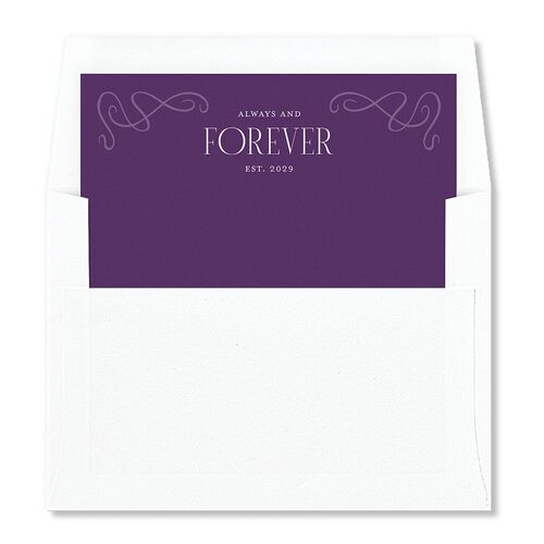 Art Nouveau Wisteria Envelope Liners Midnight Standard