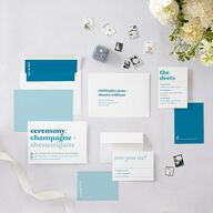 Vibrant Bold Wedding Invitations Cruise Signature Blank No Standard