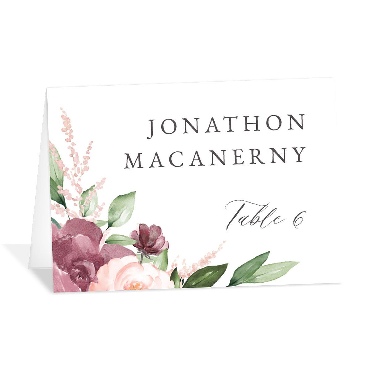 Beloved Floral Place Cards