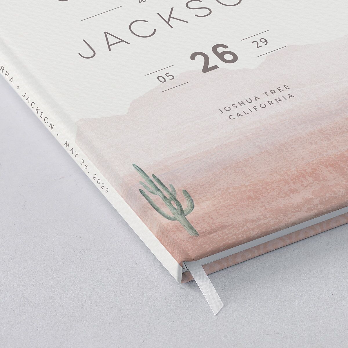 Painted Desert Wedding Guest Book — view 4