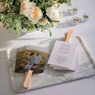 Photo Vow Fan Programs Pure White Signature Standard
