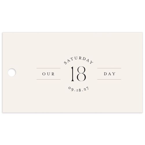 Photo Arch Favor Gift Tags - Cream