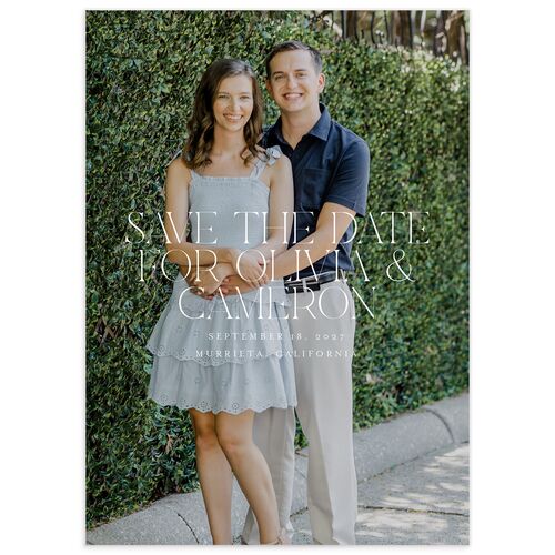 Photo Arch Save the Date Cards - Cream