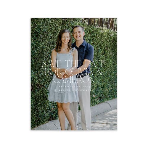 Photo Arch Save the Date Petite Cards - Cream