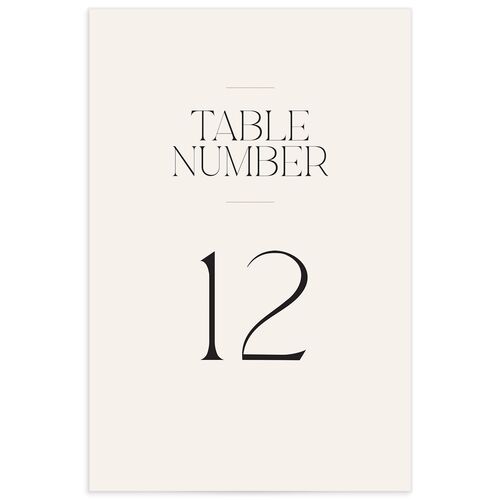 Photo Arch Table Numbers Taupe Signature