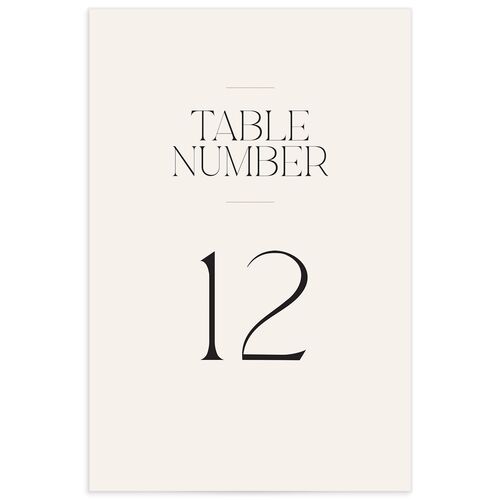 Photo Arch Table Numbers - Cream