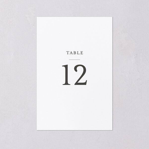 Southern Oak Tree Foil Table Numbers Gold Pure White Signature