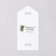 Wild About You All-in-One Wedding Invitations Dark Navy Signature Light Both Recipient and Return Addresses No