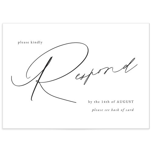 Simply Devoted Wedding Response Cards Pure White Signature