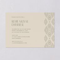 Boho Texture Rehearsal Dinner Invitations Deep Olive Signature Blank Standard