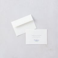 Coastal Oysters and Anchors Response Card Envelopes White Sea Blue Return Address Signature Standard