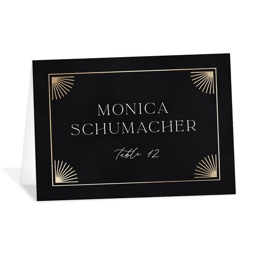 Written In The Stars Place Cards Gold Midnight Signature
