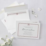 Festive Garland Rehearsal Dinner Invitations Hunter Green Signature Blank