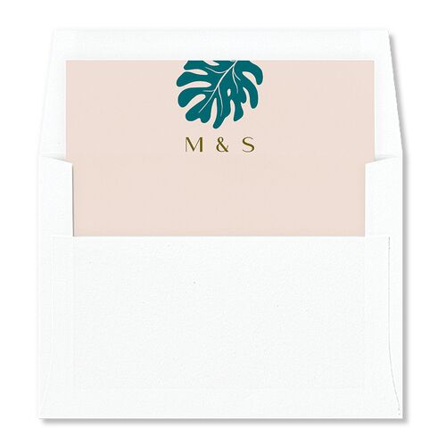 Impressionist Paradise Envelope Liners Salmon Standard