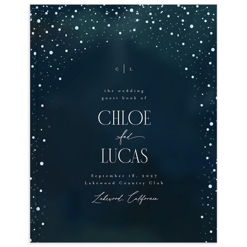 Sparkling Night Guest Books Navy