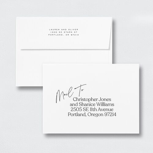 Get Ready Save the Date Magnet Envelopes White Standard Pure White Both Recipient and Return Addresses