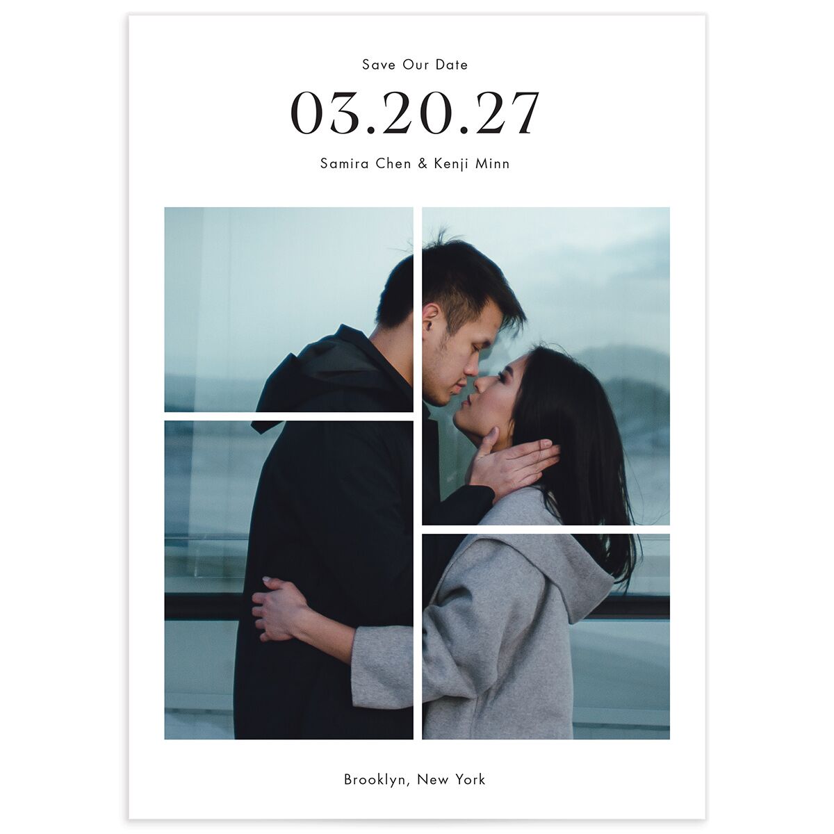 Photo Window Save the Date Cards