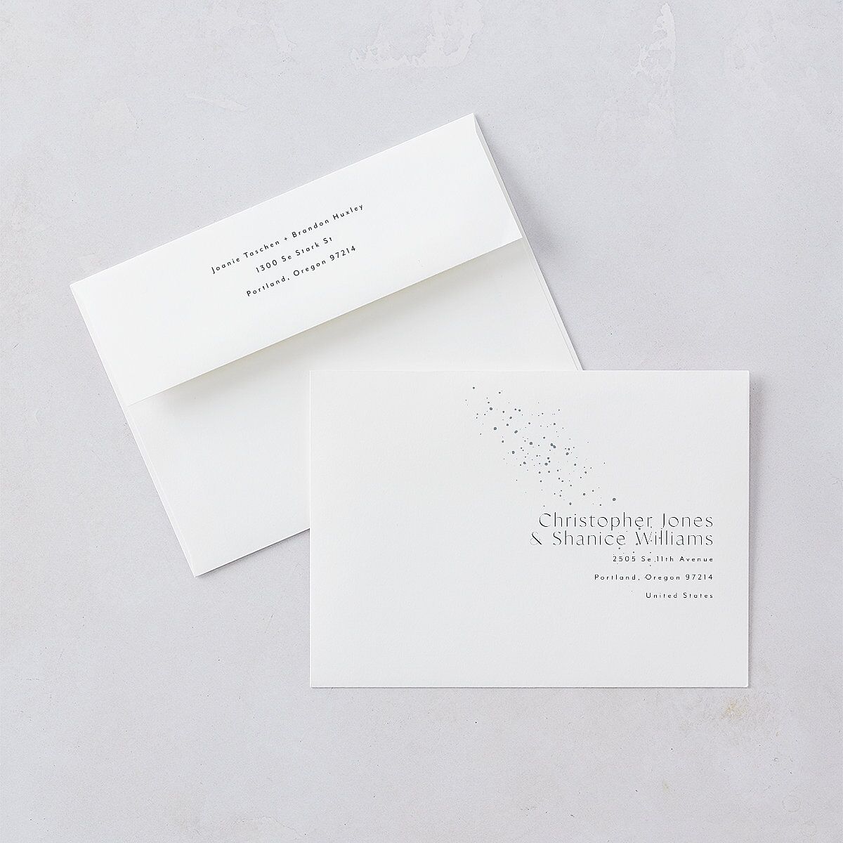 Shimmer Dust Wedding Invitations Gold Dark Navy Signature Blank No Standard