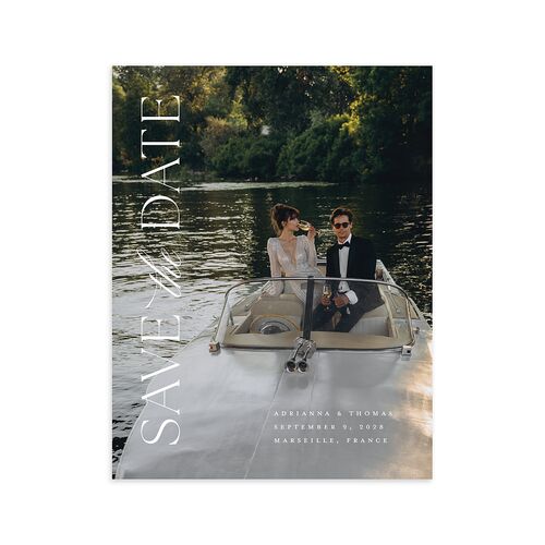 Classic Capture Save the Date Petite Cards Midnight Signature smooth Blank No Standard