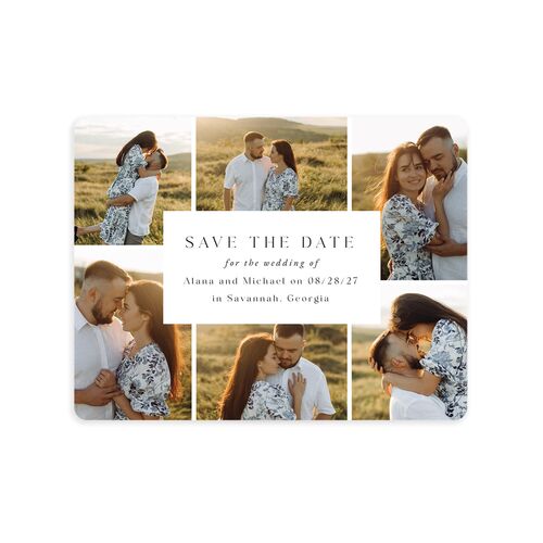 Landscape Gallery Save The Date Magnets - White