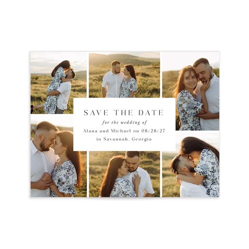 Landscape Gallery Save the Date Petite Cards - White