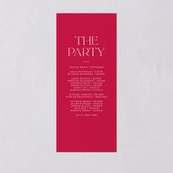 Hawaiian Tropical Orchid Oval Wedding Programs Crimson Signature