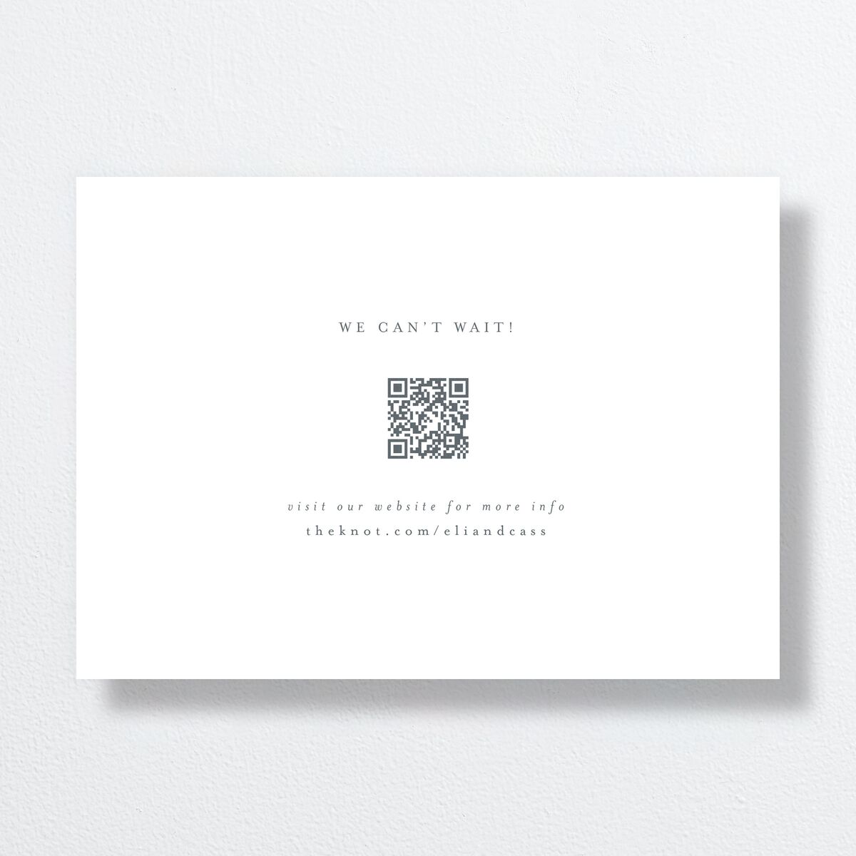 Triptych Date Save the Date Cards Pure White Signature smooth No Standard