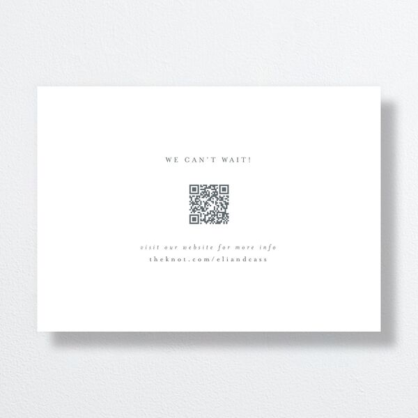 Triptych Date Save the Date Cards Pure White Signature smooth No Standard