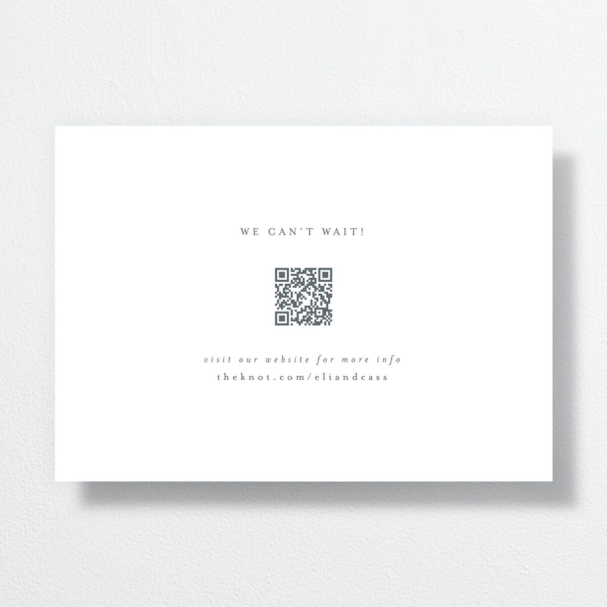 Triptych Date Save the Date Cards back in White