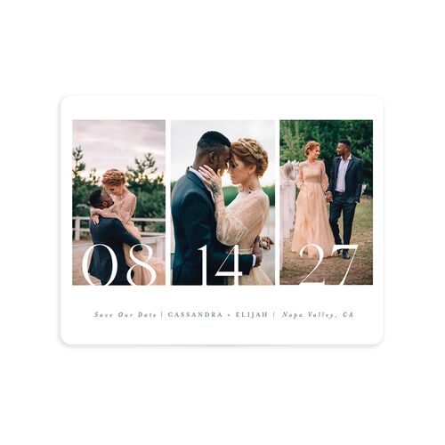 Triptych Date Save The Date Magnets