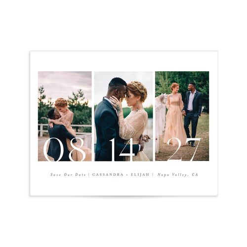 Triptych Date Save the Date Petite Cards