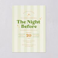 Colorful Retro Stripes Rehearsal Dinner Invitations Sea Foam Signature Blank Standard