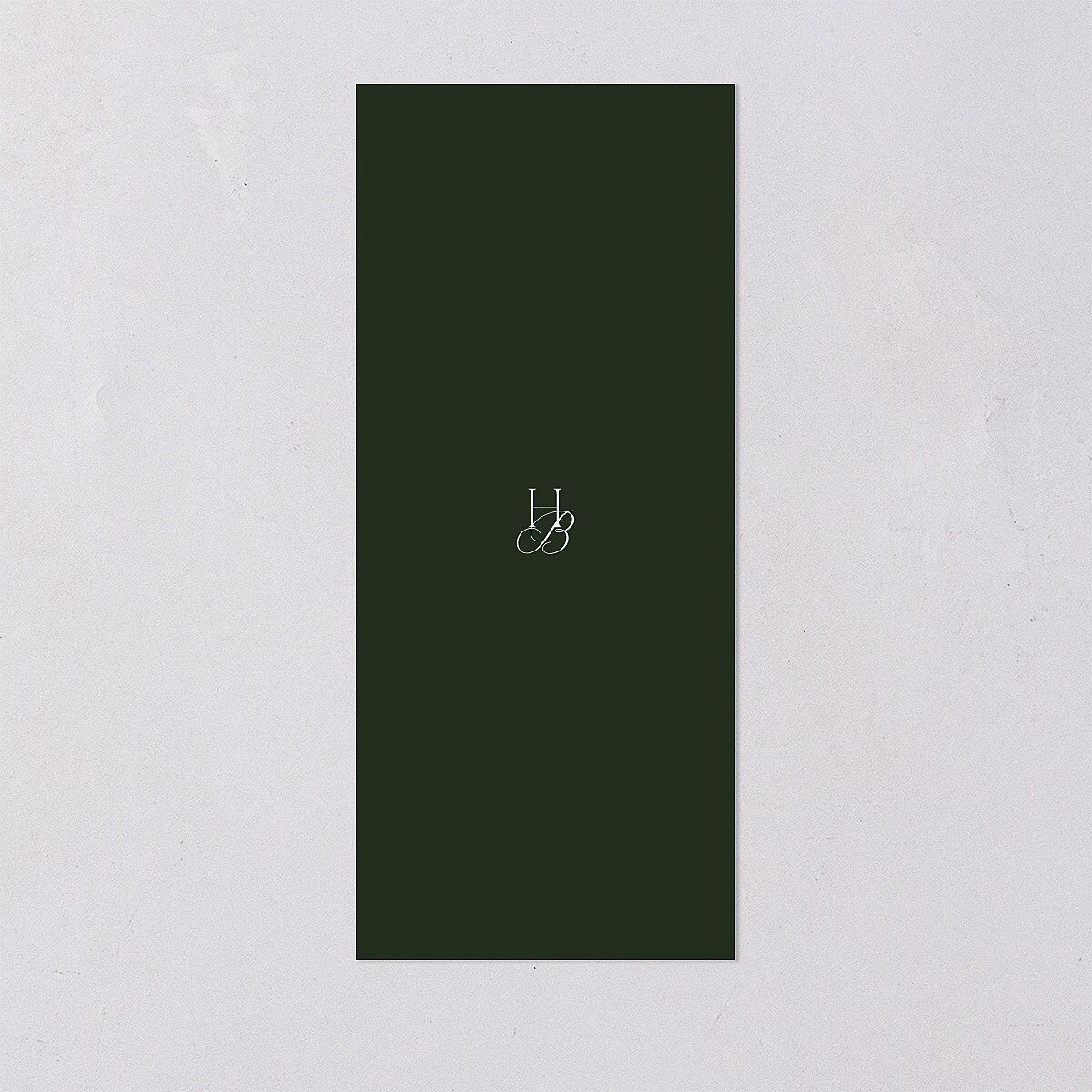 Refined Monogram Menus Dark Green Signature