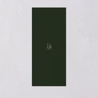 Refined Monogram Menus Dark Green Signature