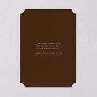 Elegant Eclectic Wedding Invitations Walnut Signature Blank No Ticket