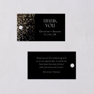 Shimmering Frame Favor Gift Tags Gold Licorice Signature