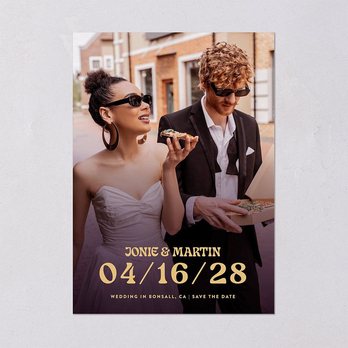 Wedstock Save the Date Cards Red Clay Signature smooth Blank No