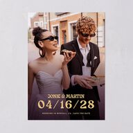 Wedstock Save the Date Cards Red Clay Signature smooth Blank No