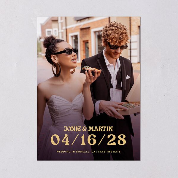 Wedstock Save the Date Cards Red Clay Signature smooth Blank No