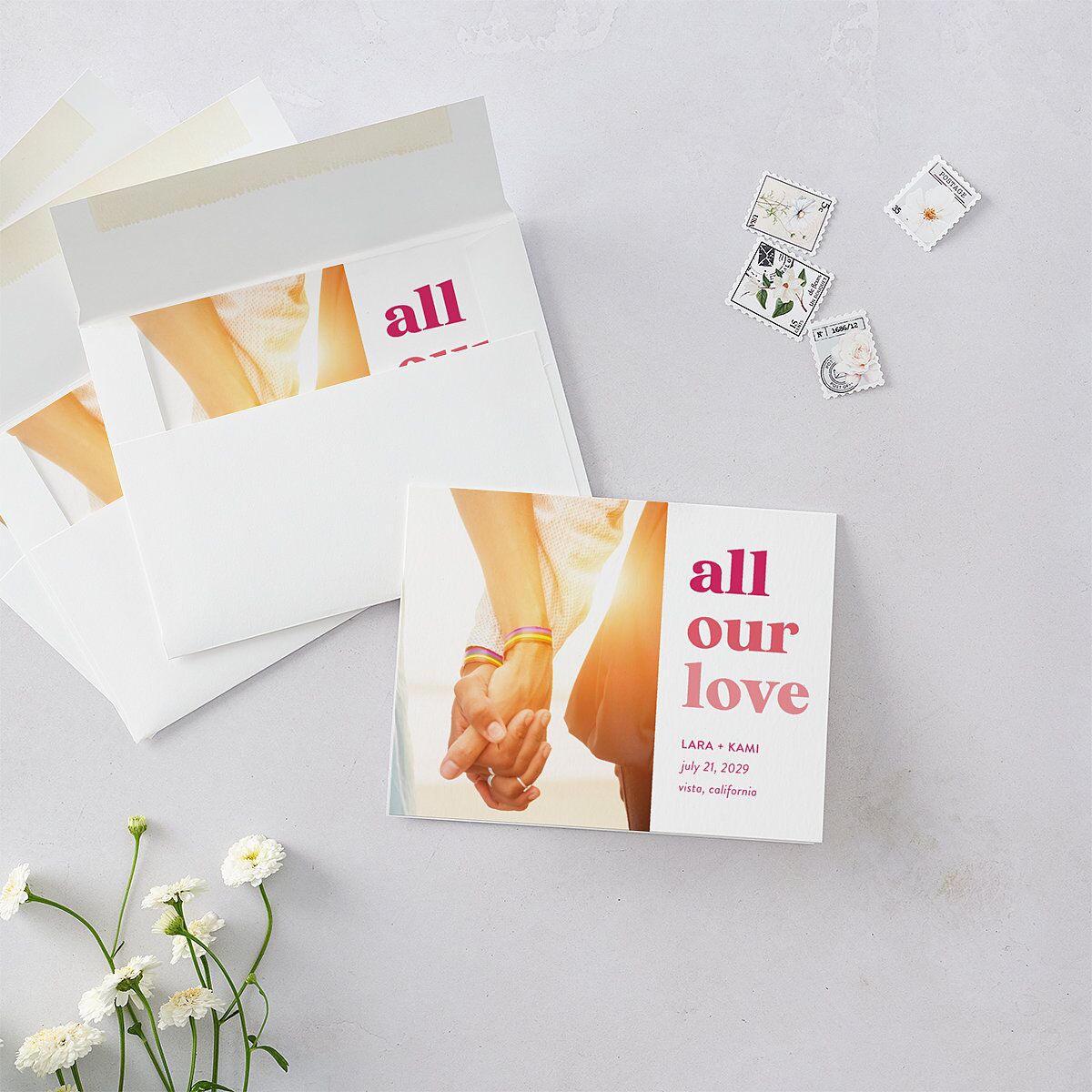 Vibrant Bold Thank You Cards — view 2